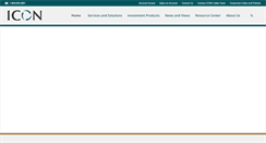 Desktop Screenshot of iconadvisers.com