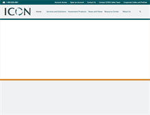 Tablet Screenshot of iconadvisers.com
